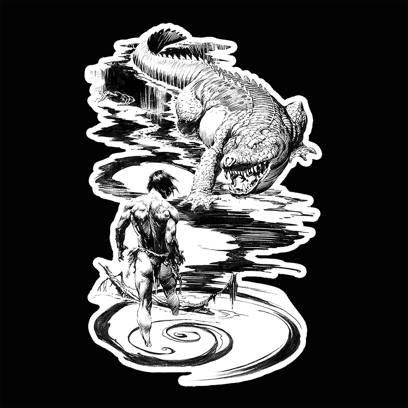 Frank Frazetta "At The Earth's Core" Sticker Set (4) - Image 3