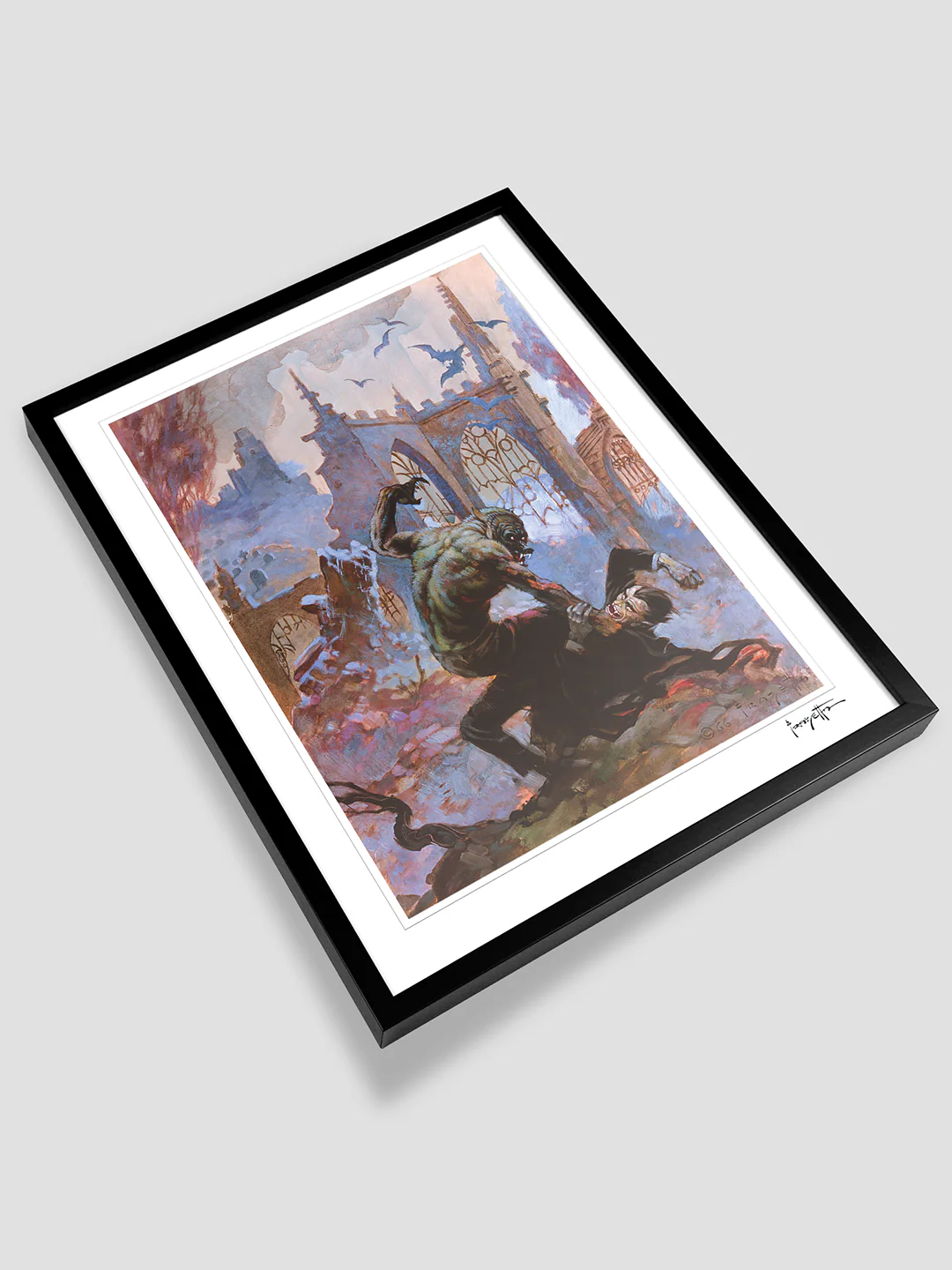 Dracula Meets Wolfman Print - Image 3