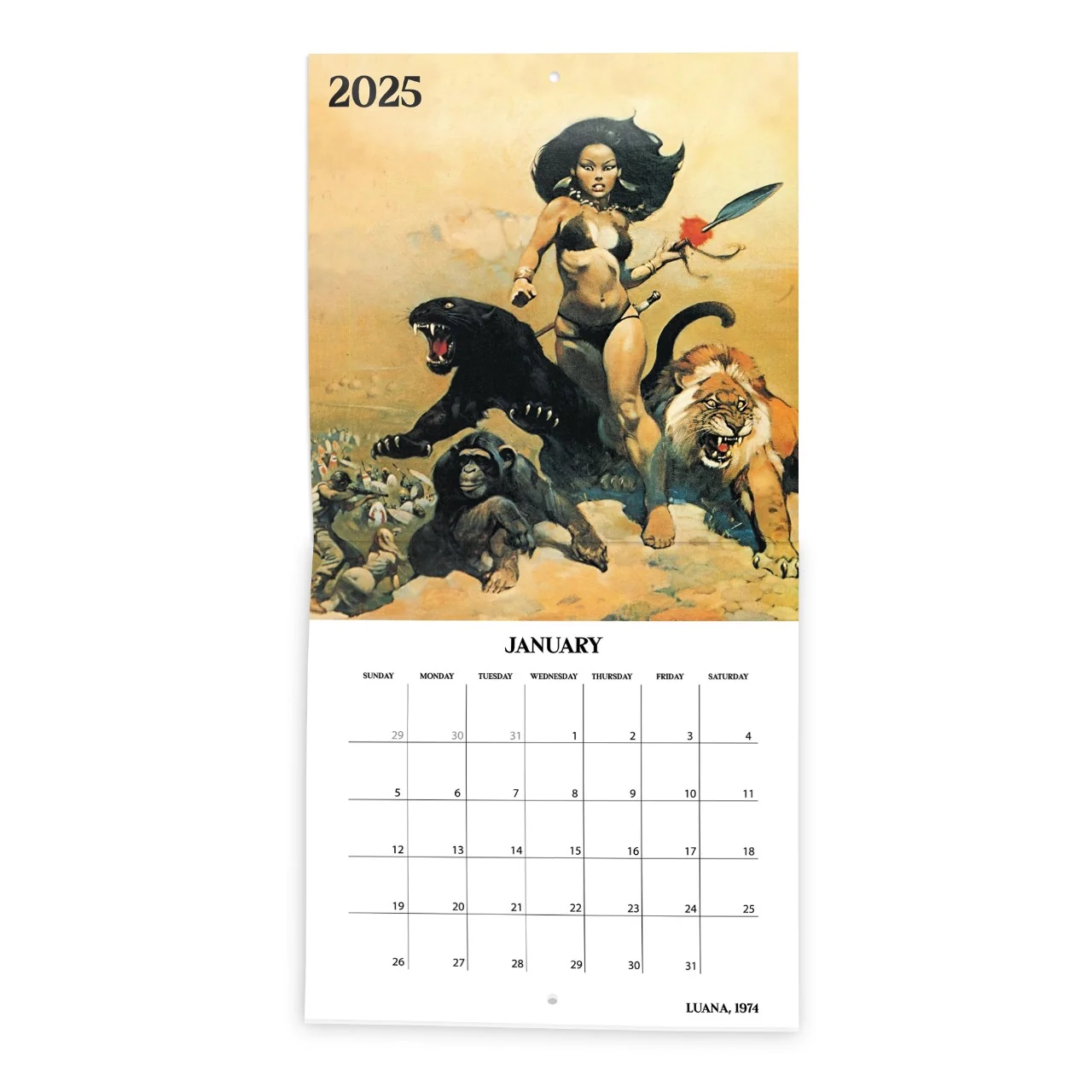 Frank Frazetta 2024 Wall Calendar (Limited Collector’s Edition) - Image 3