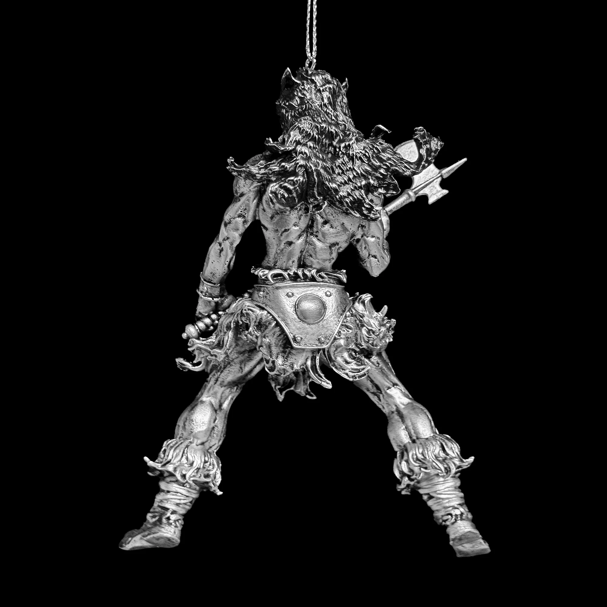Frazetta Darkwolf Ornament (Antique Silver) - Image 3