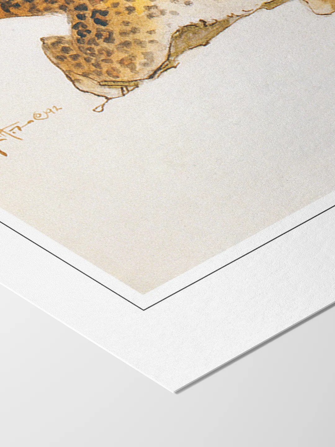 Girl with Leopard (Familiars) Print - Image 5